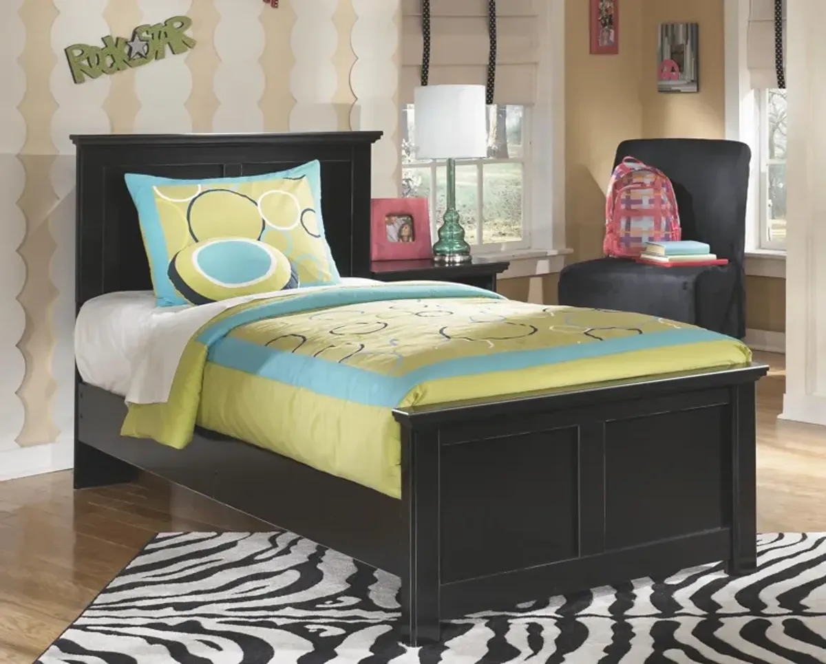 Ashley Maribel Black Twin Panel Bed