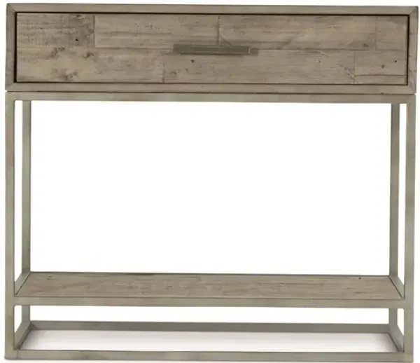 Bernhardt Alvar Pine Plank Style 1-Drawer Nightstand with Shelf