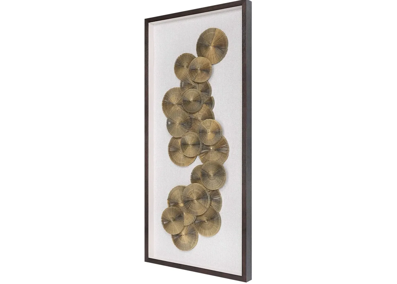 Uttermost The Times Light Oatmeal/Dark Walnut Shadow Box Wall Art