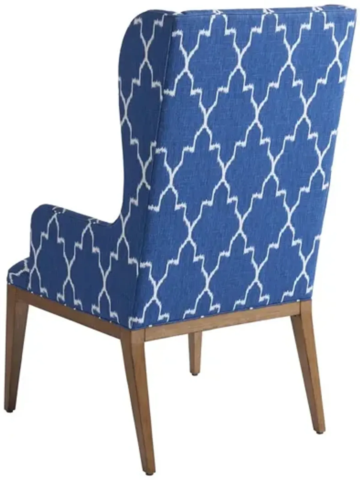 Barclay Butera by Lexington Newport Blue Seacliff Upholstered Host Wing Chair