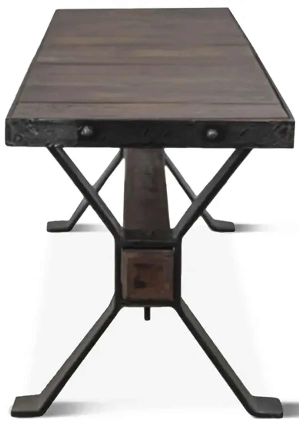 Home Trends Design Industrial Teak Reclaimed Teak Dining Bench