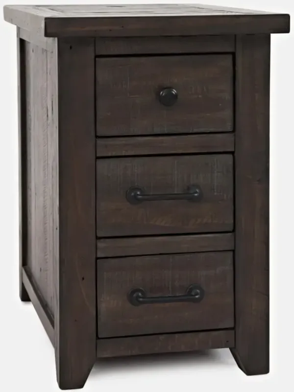 Jofran Madison County Harris Power Chairside Table Barnwood
