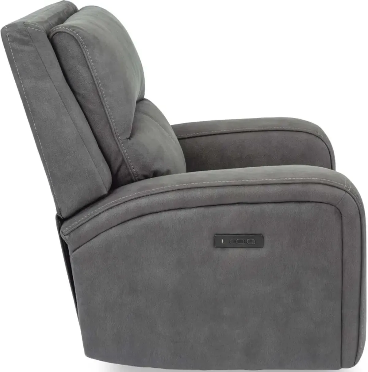 Flexsteel Nirvana Grey Power Recliner with Power Headrest