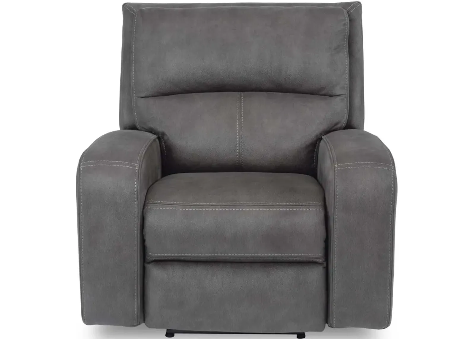 Flexsteel Nirvana Grey Power Recliner with Power Headrest