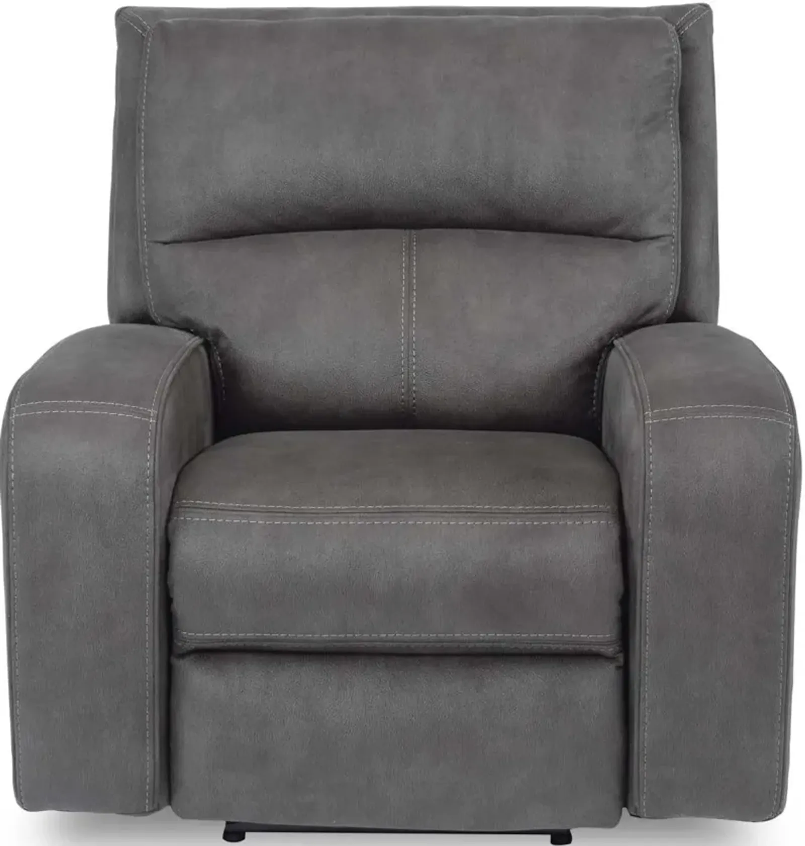 Flexsteel Nirvana Grey Power Recliner with Power Headrest