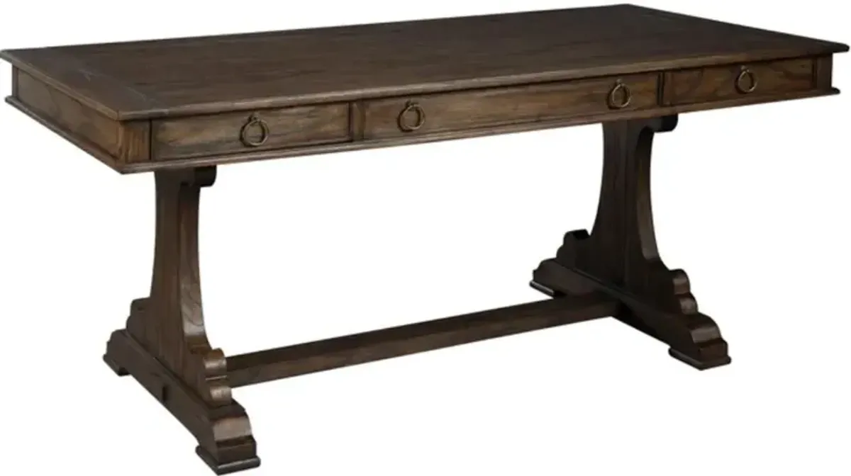 Hekman Brown Trestle Desk