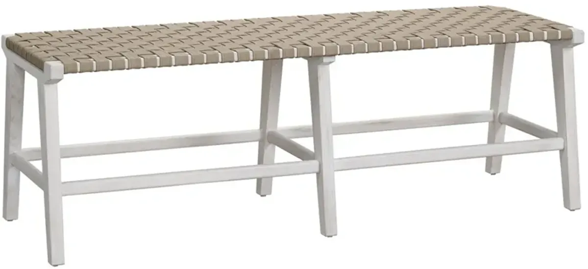 Universal Modern Farmhouse Harlyn Altamira Pebble/Buttermilk Bench