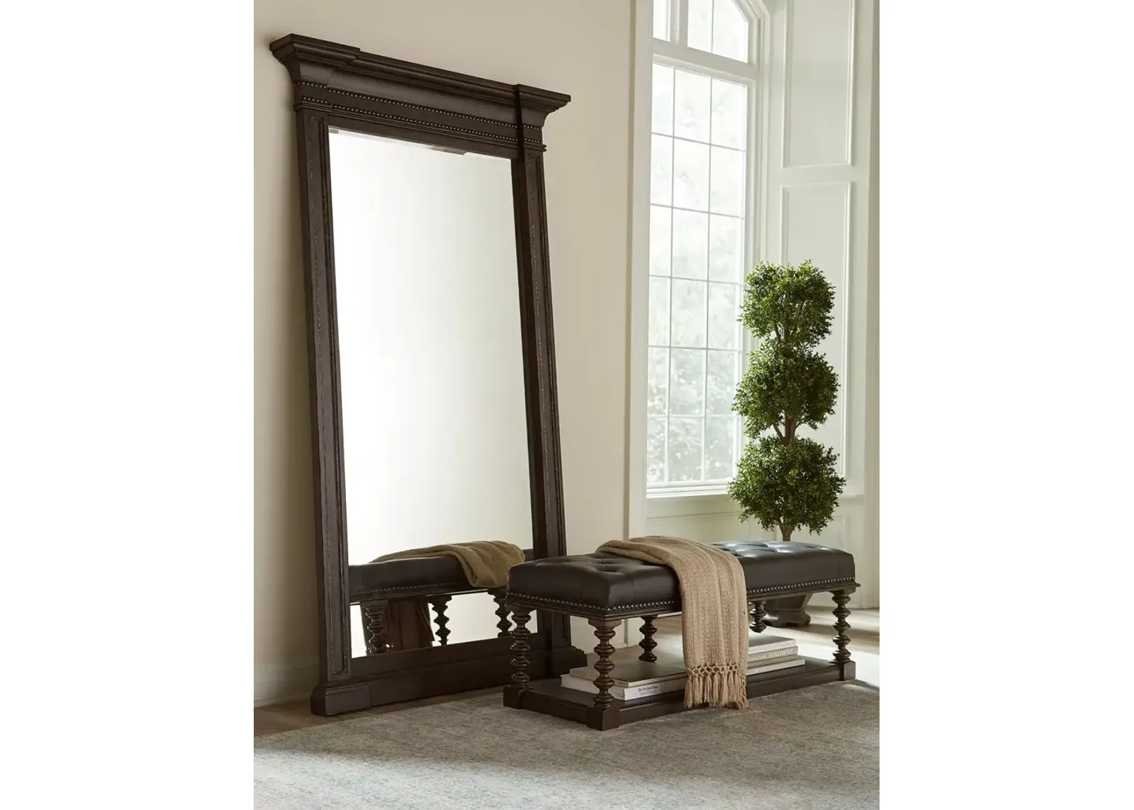 Aspenhome Foxhill Truffle Floor Mirror