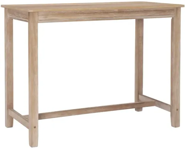 Linon 36 Inch Claridge Counter-Height Pub Table Distressed Brown