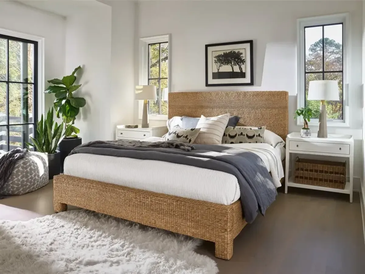 Universal Modern Farmhouse Seaton Wheat King Bed