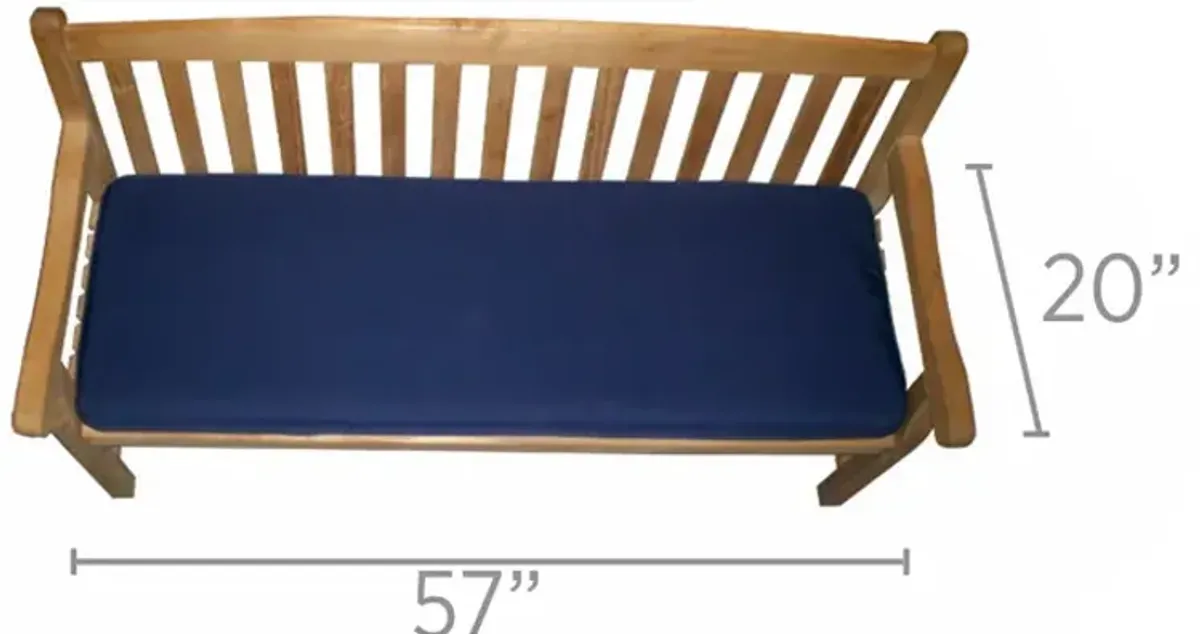 Royal Teak Three-Seater Navy Outdoor Cushion