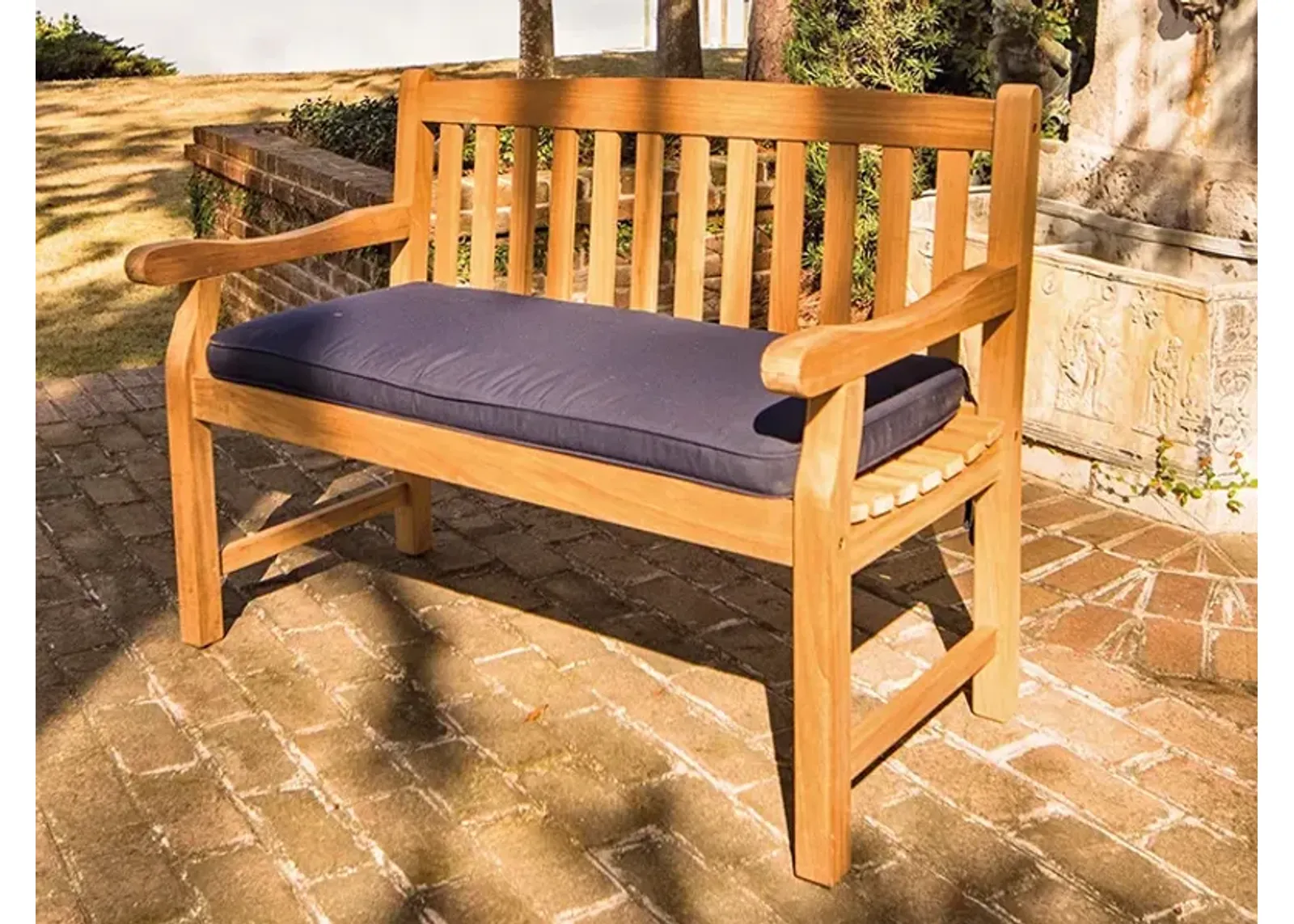 Royal Teak Three-Seater Navy Outdoor Cushion