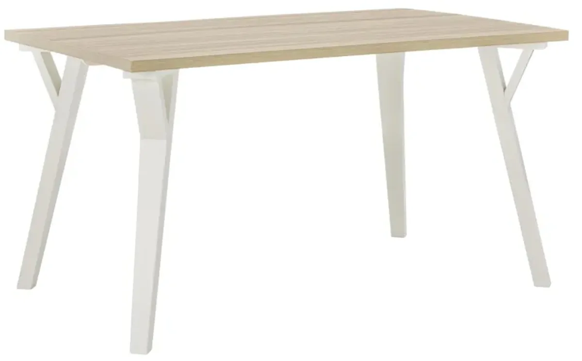 Ashley Grannen Dining Table Rectangular White/Natural