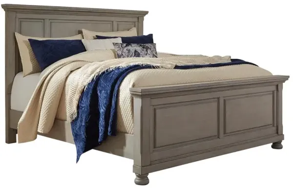 Ashley Lettner Light Gray California King Panel Bed