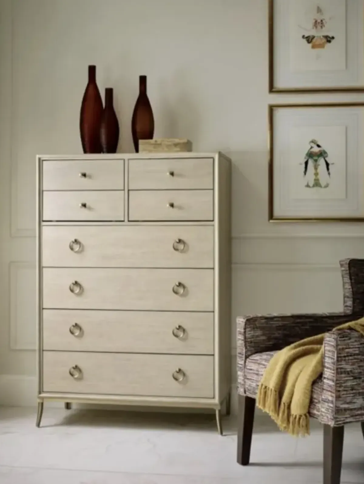 Lenox Oak Veneer Carson Chest