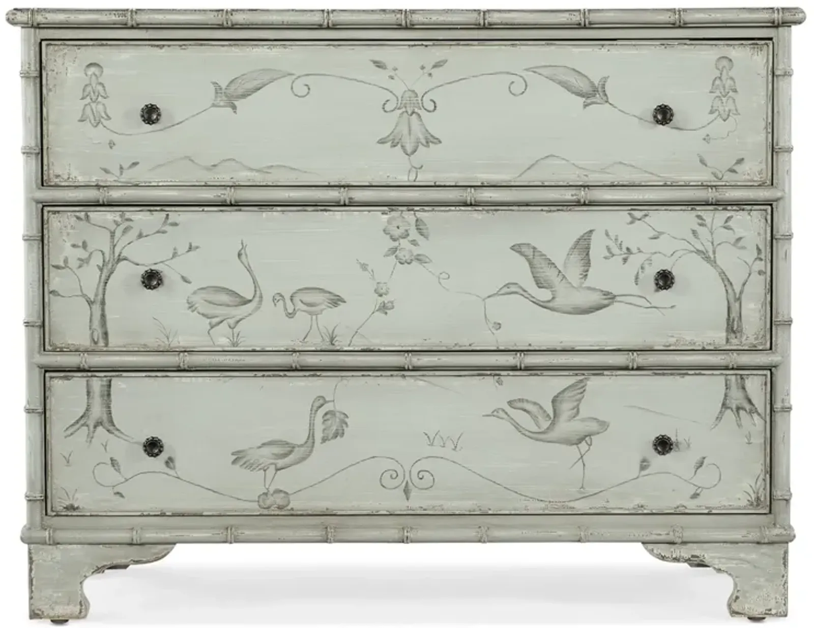 Hooker Furniture Charleston Gray Ash 3-Drawer Accent Chest