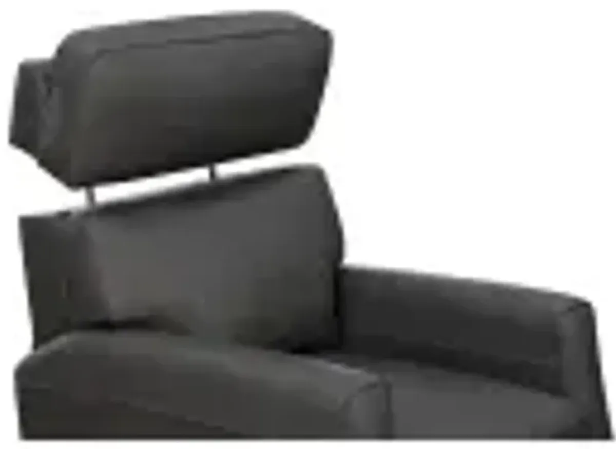 Barcalounger Brooks Dark Gray Heads-Up Power Recliner Chair