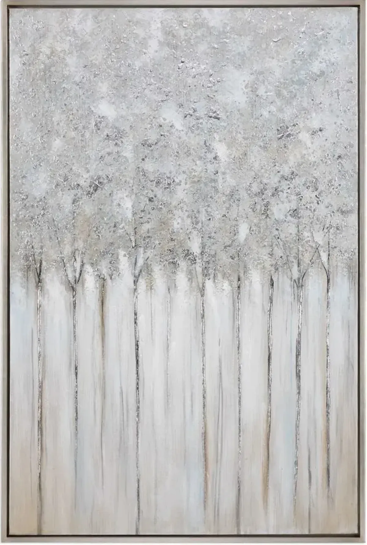 Uttermost Strength in Numbers Gray Abstract Wall Art