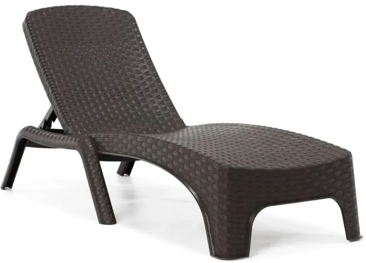 Rainbow Outdoor Roma Chaise Lounge in Brown