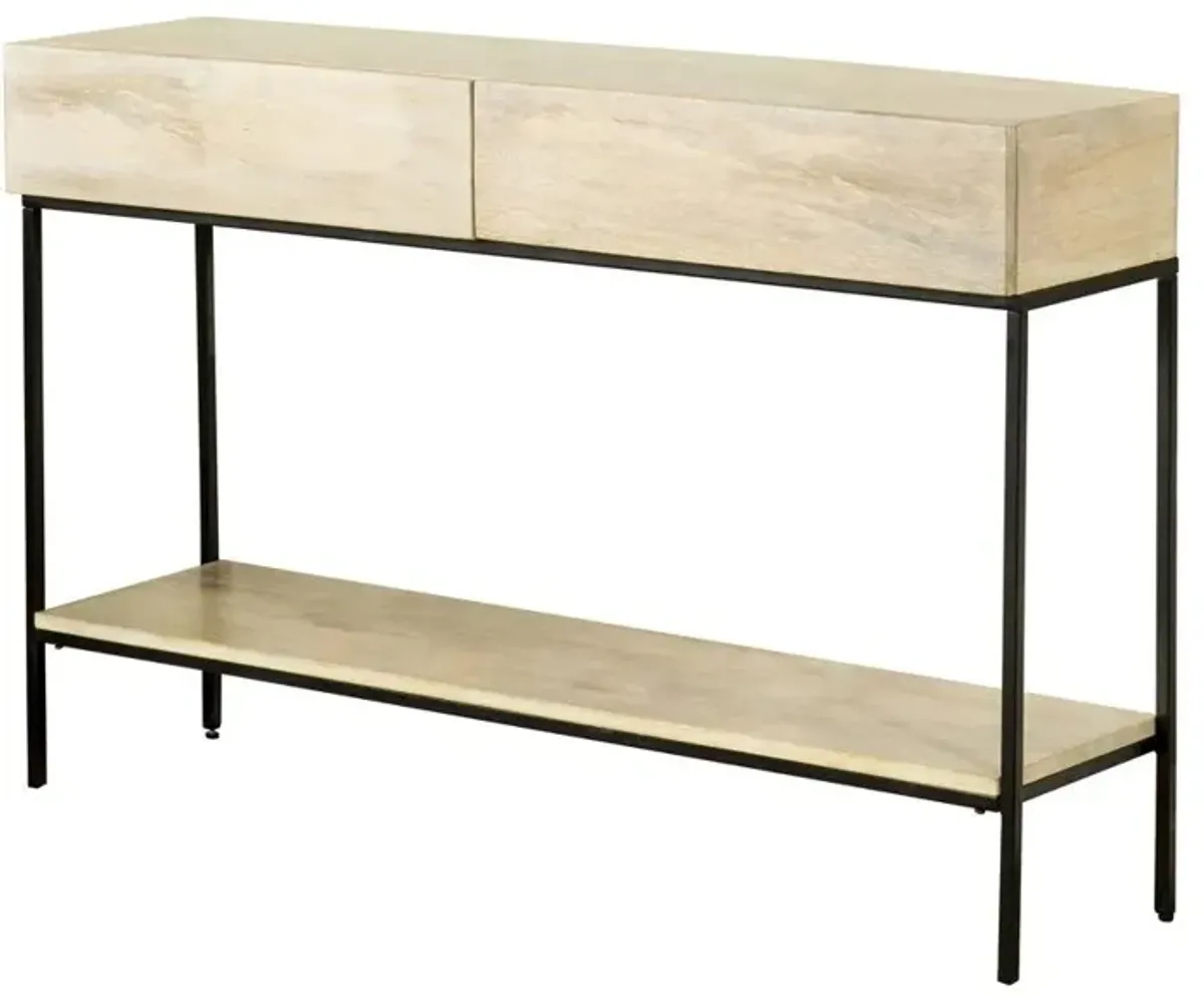 Coaster Rubeus 2-Drawer Wood Entryway Console Table White Washed