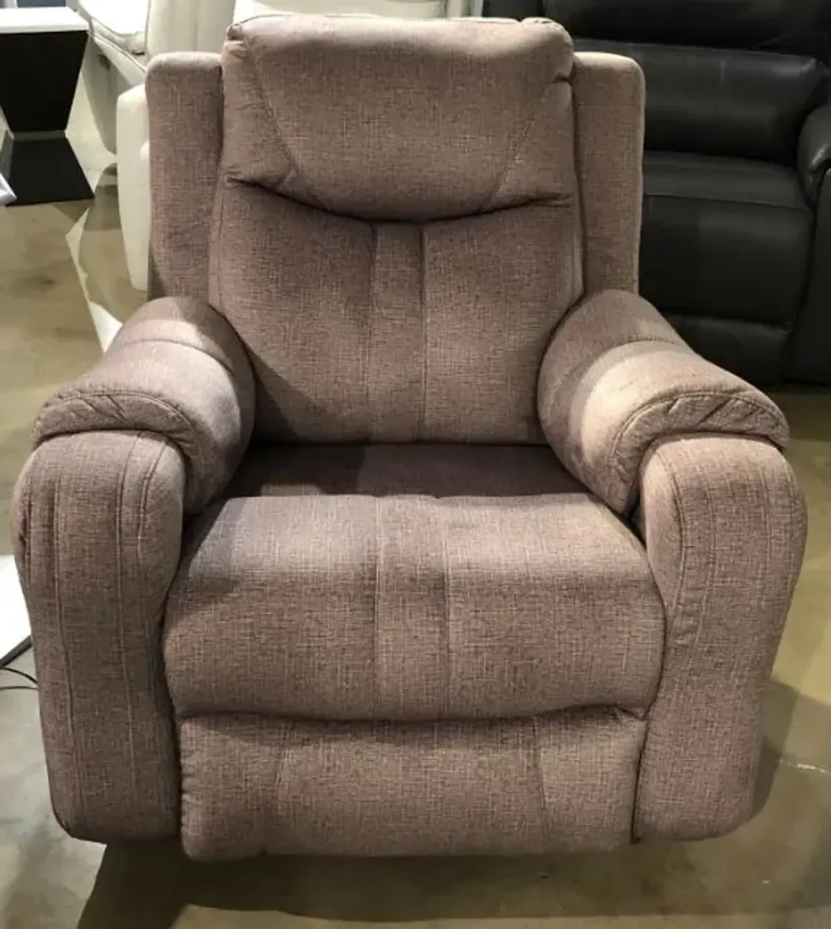 Souther Motion Marvel Power Rocker Recliner in Bahari Mushroom