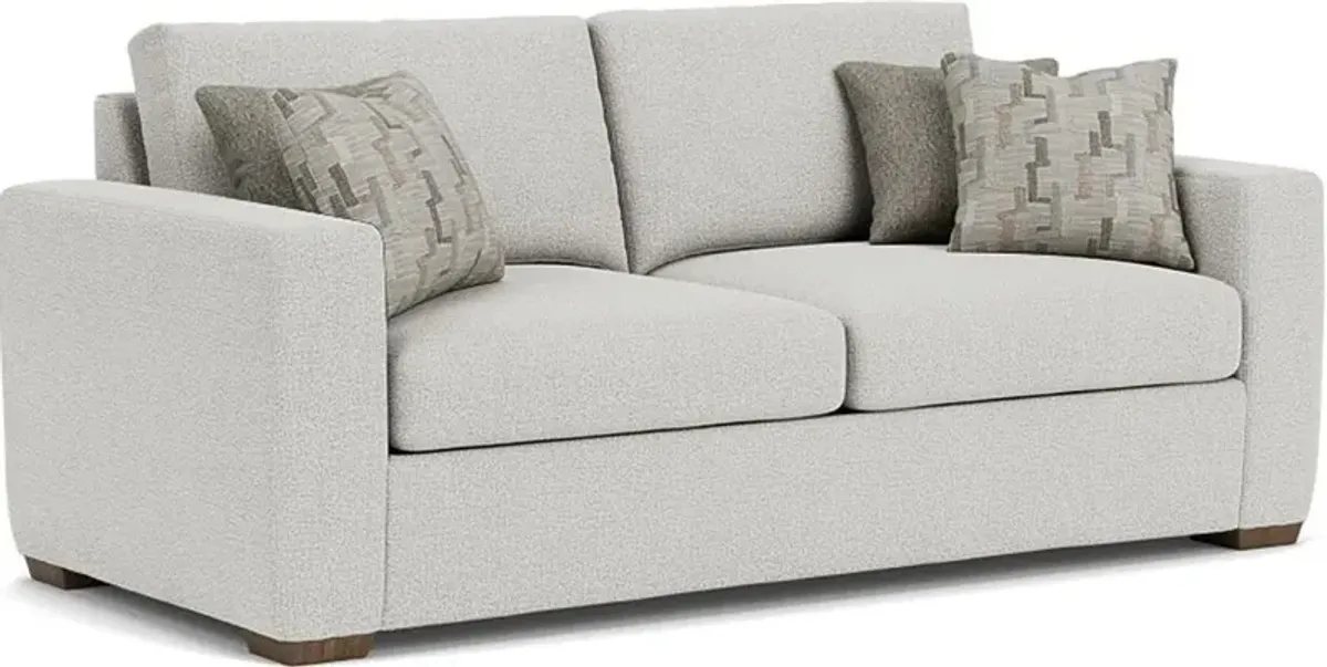 Flexsteel Collins Silver Glacier Two-Cushion Sofa