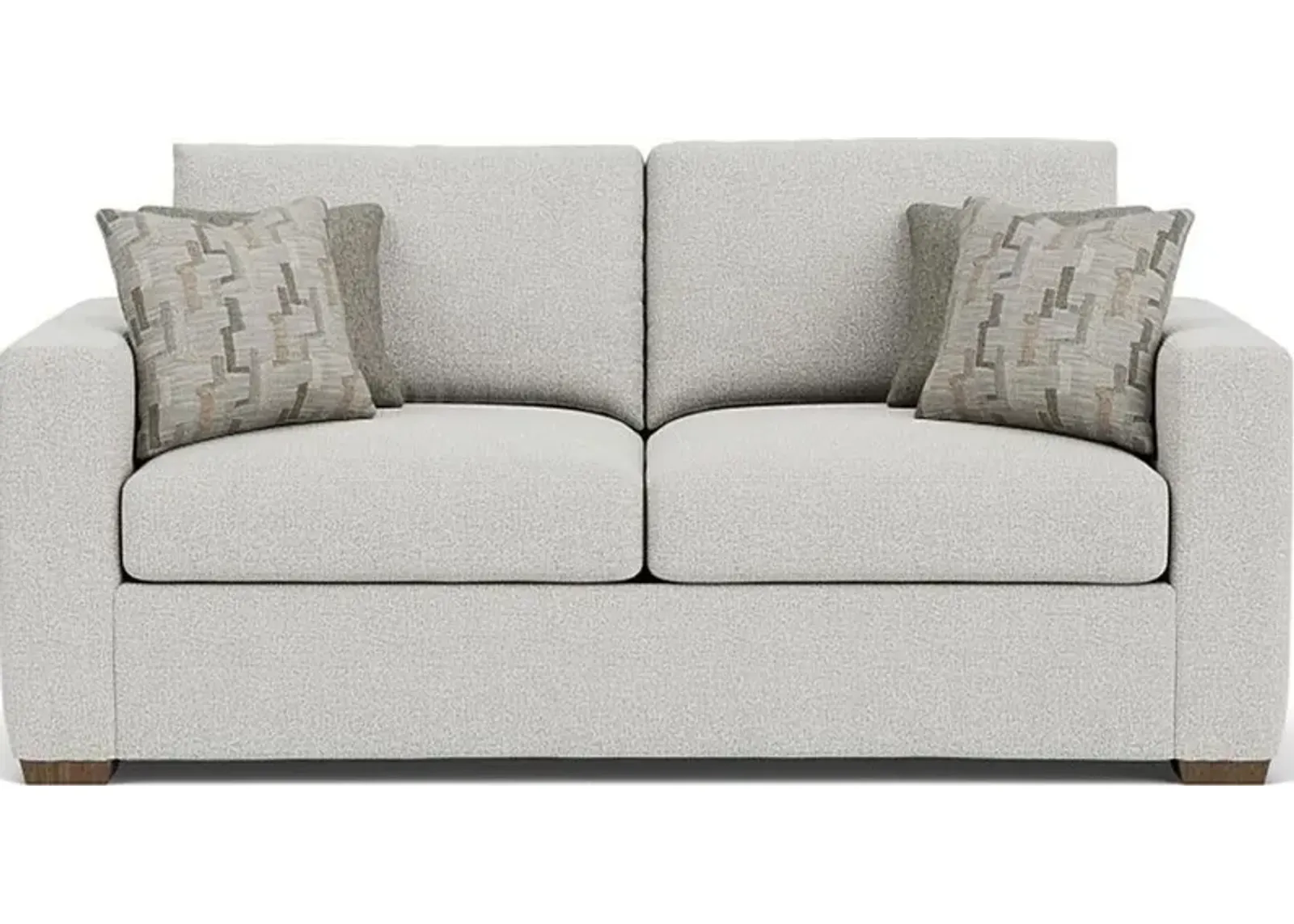 Flexsteel Collins Silver Glacier Two-Cushion Sofa