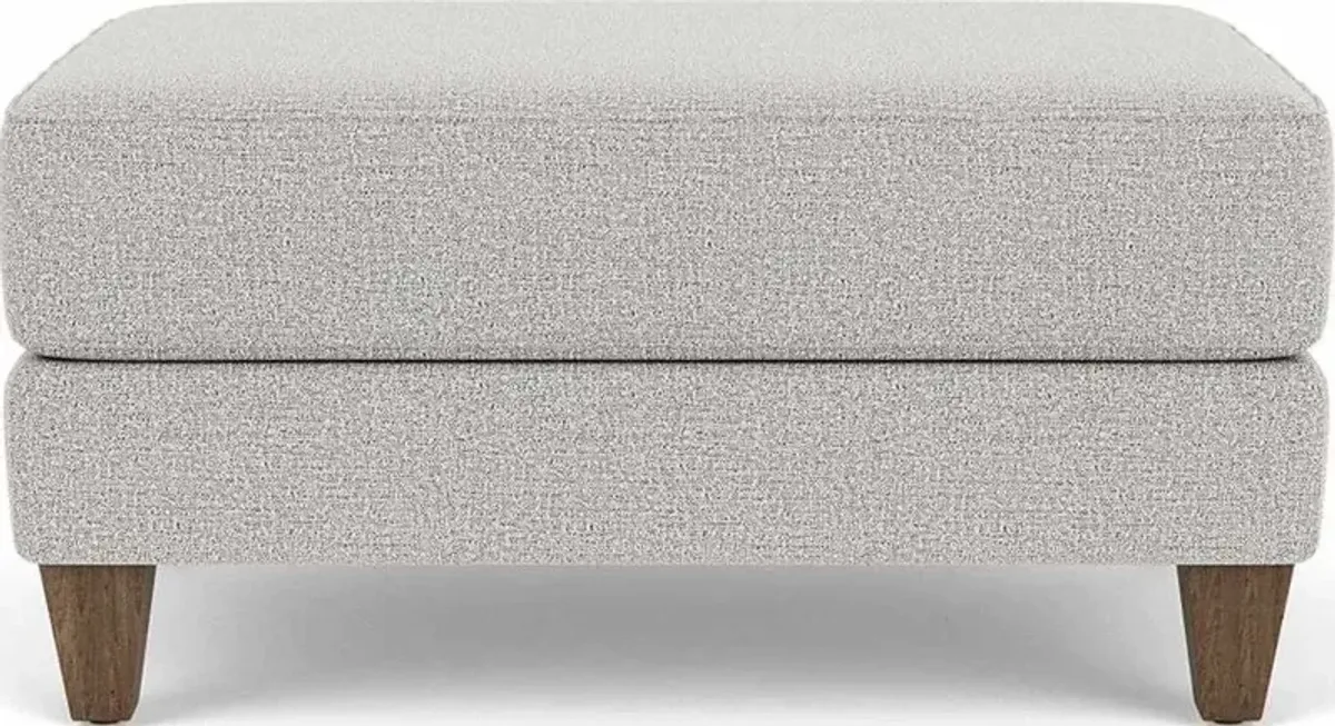 Flexsteel Westside Silver Glacier Cocktail Ottoman