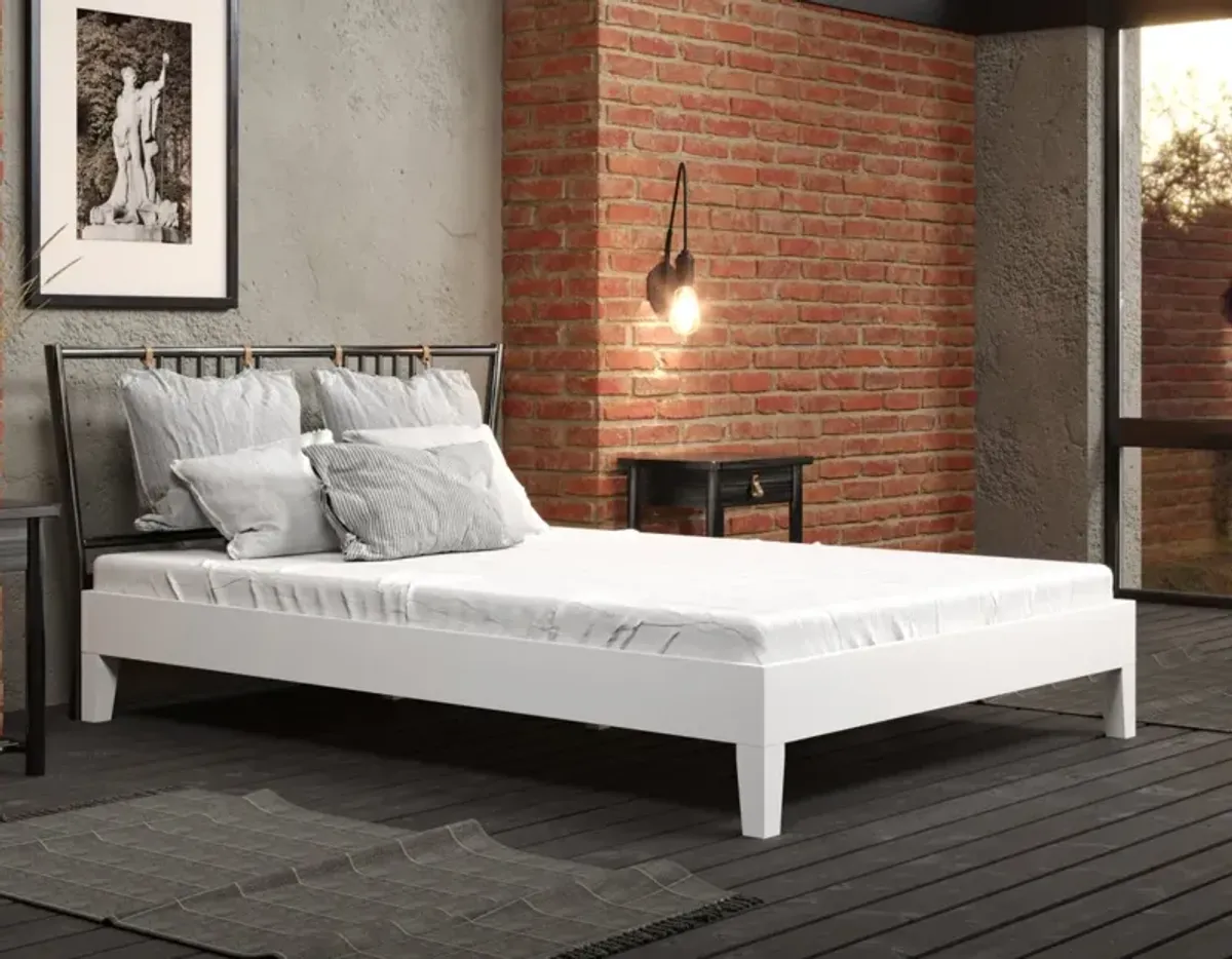 NIX FULL PLATFORM BED WHITE