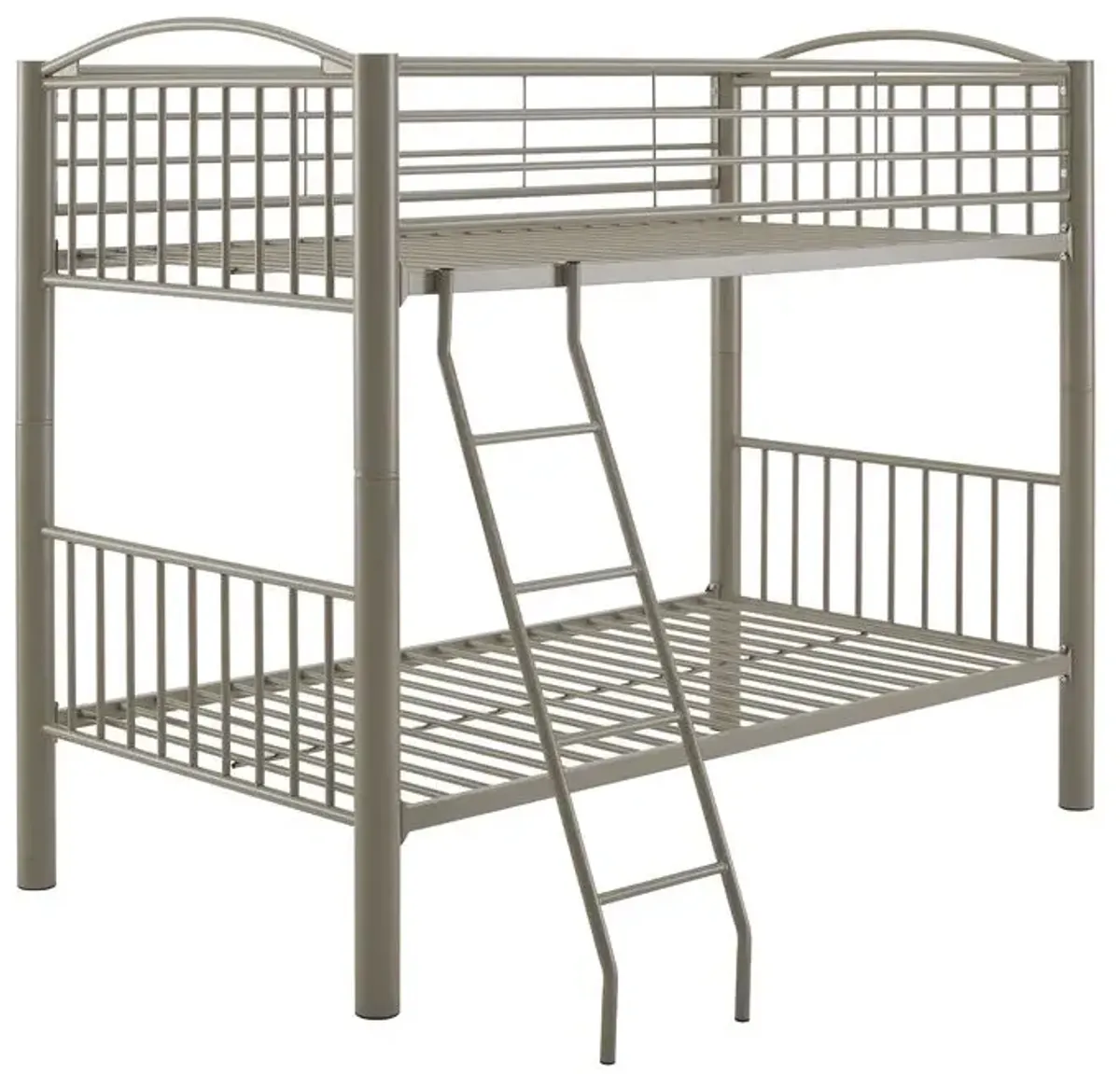 Powell Kids/Teens Heavy Metal Pewter Twin Over Twin Bunk Bed