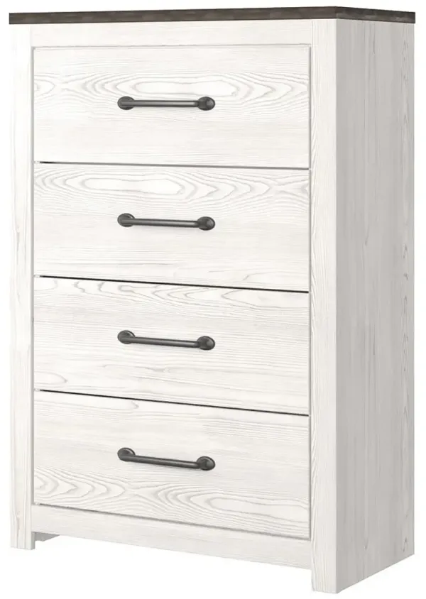 Ashley Gerridan White Gray Chest