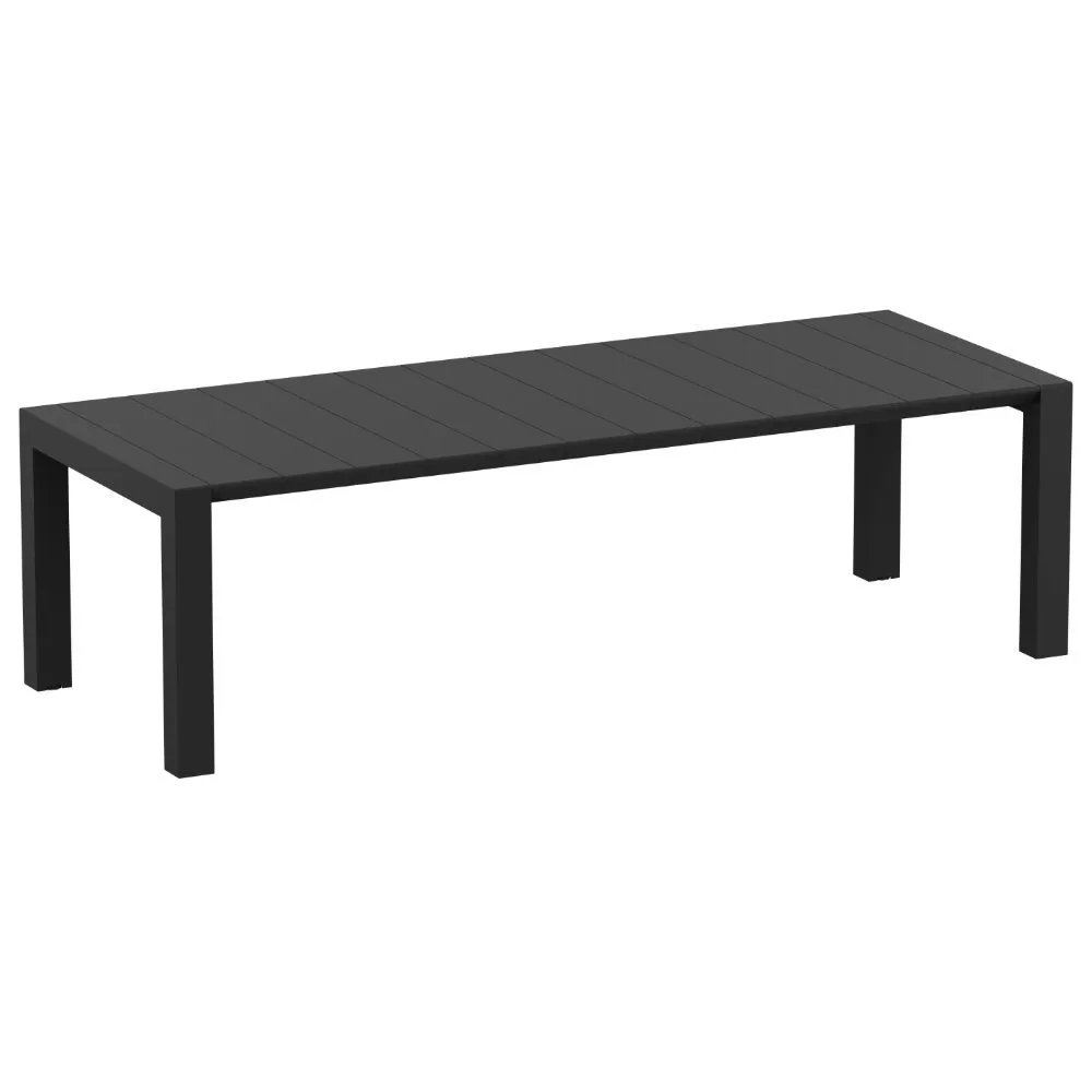 VEGAS XL DINING TABLE 102" TO 118" EXTENDABLE BLACK