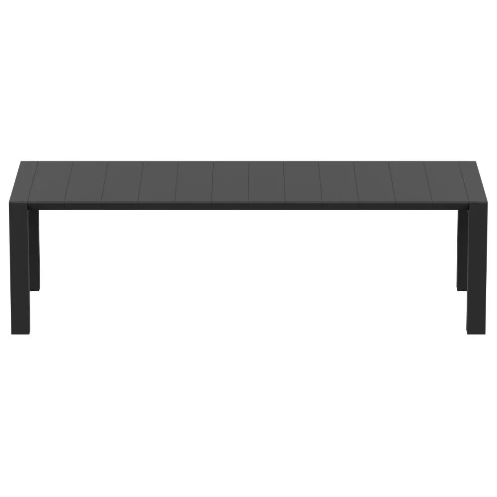 VEGAS XL DINING TABLE 102" TO 118" EXTENDABLE BLACK