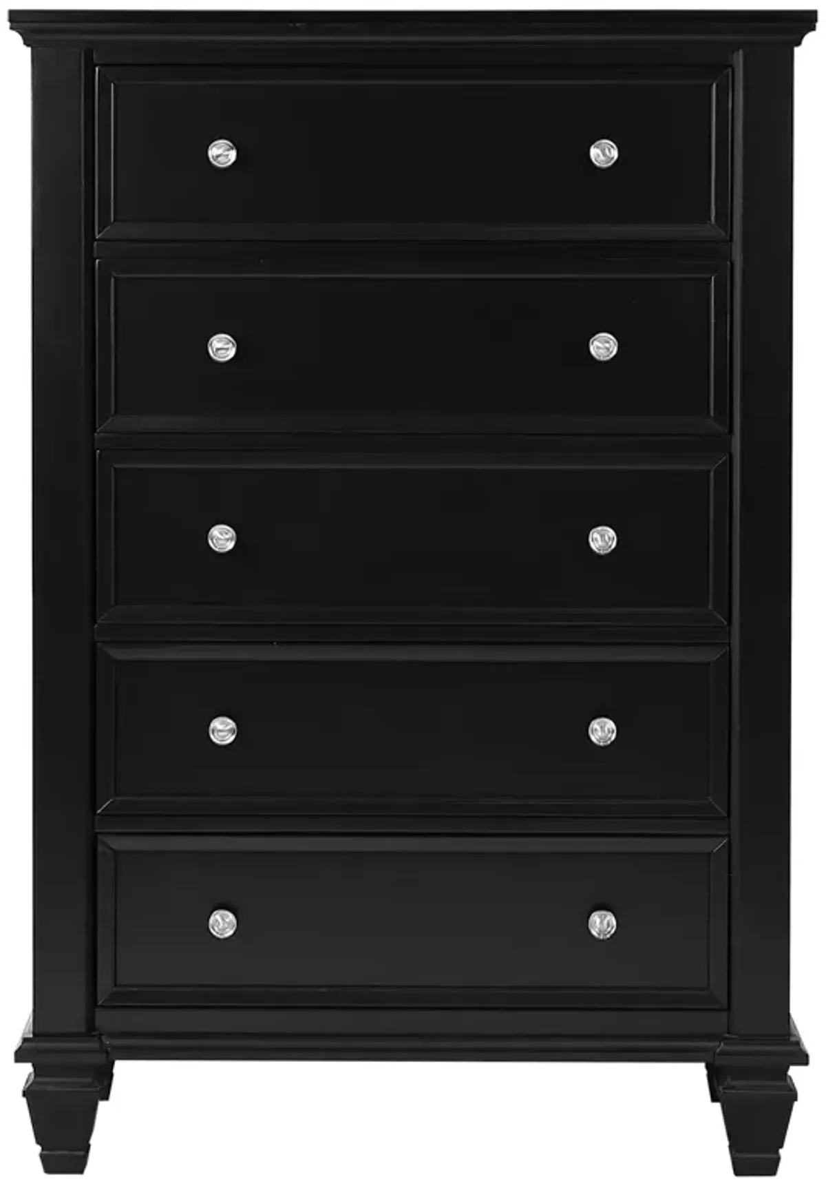 Coaster Sandy Beach 5-Drawer Bedroom Chest Black