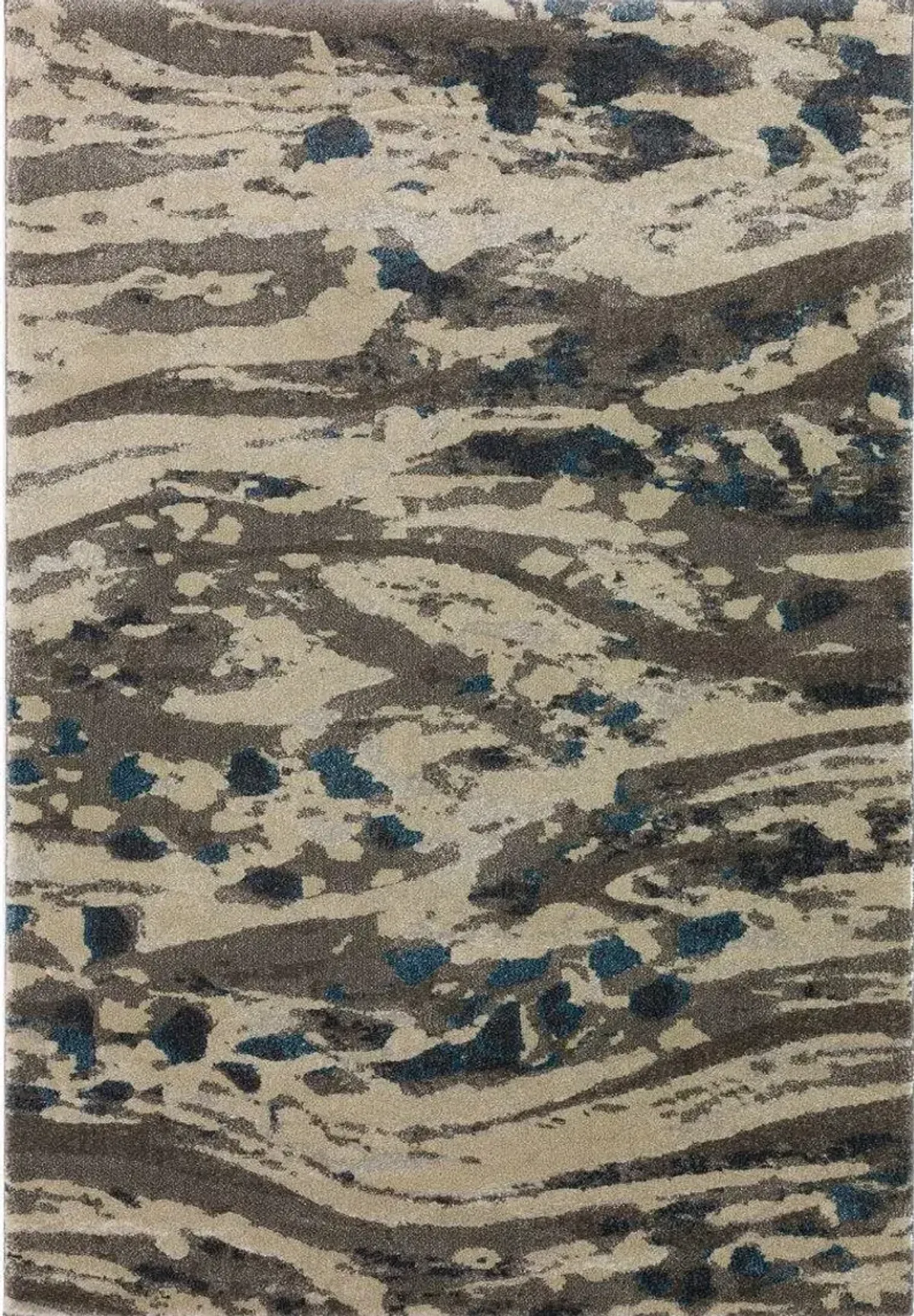 Dalyn Abstract Marble Swirl 5'X8' Area Rug with Blue Accents