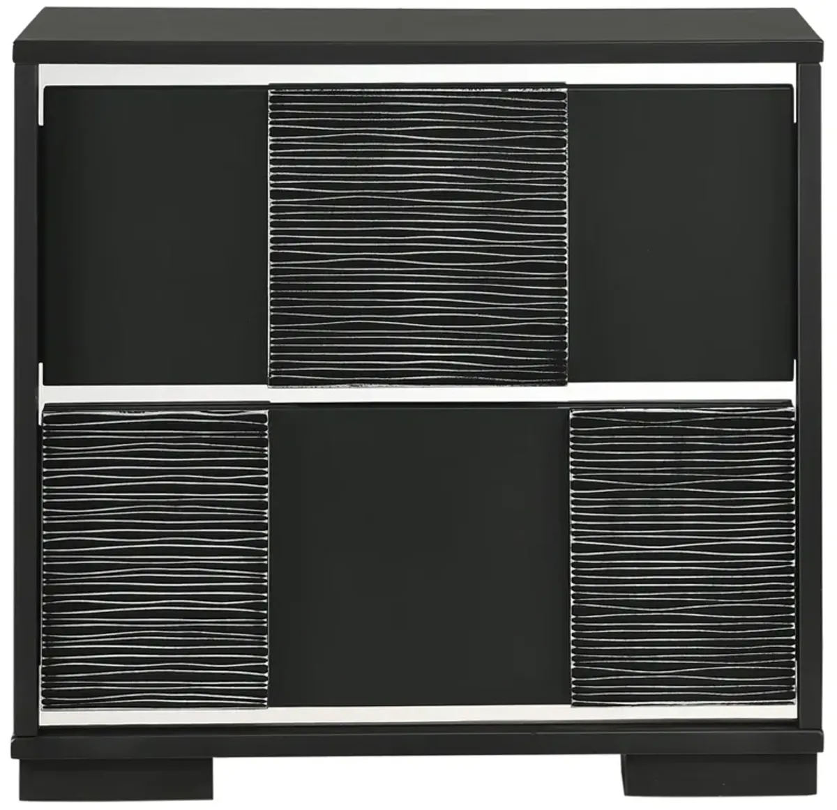 Blacktoft 2-Drawer Nightstand Black