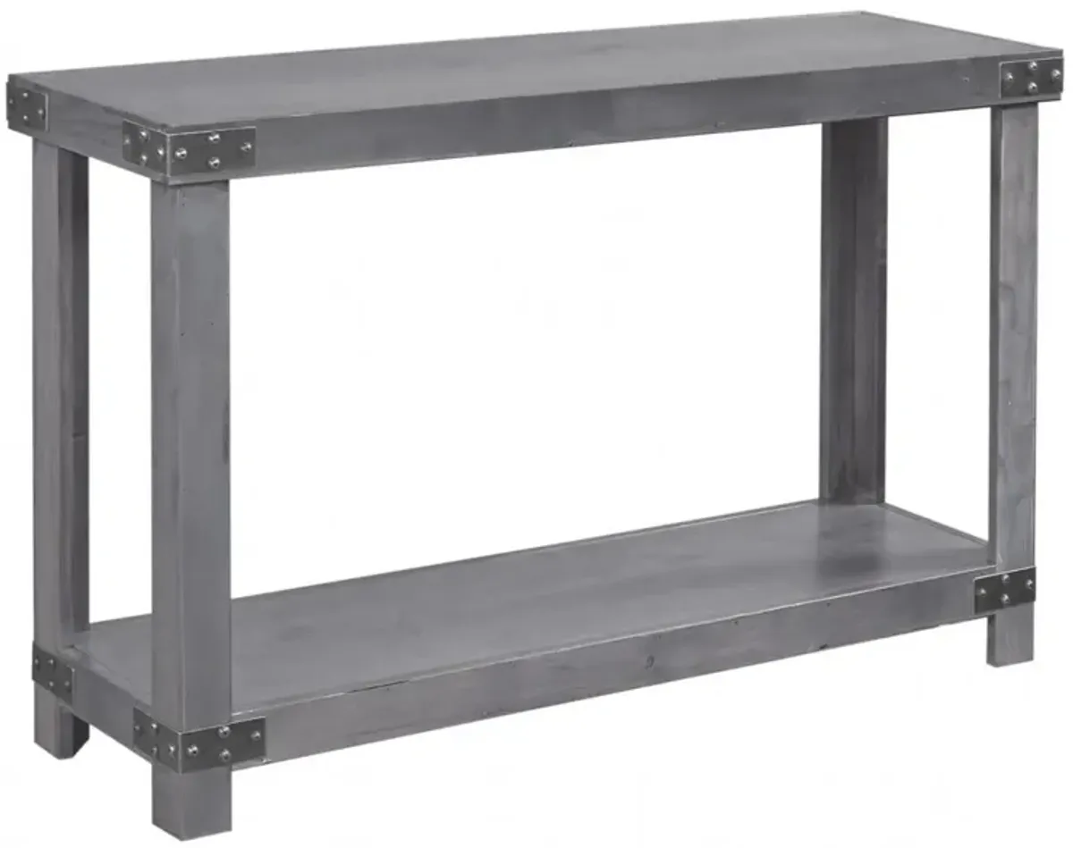 INDUSTRIAL GHOST BLACK SOFA TABLE