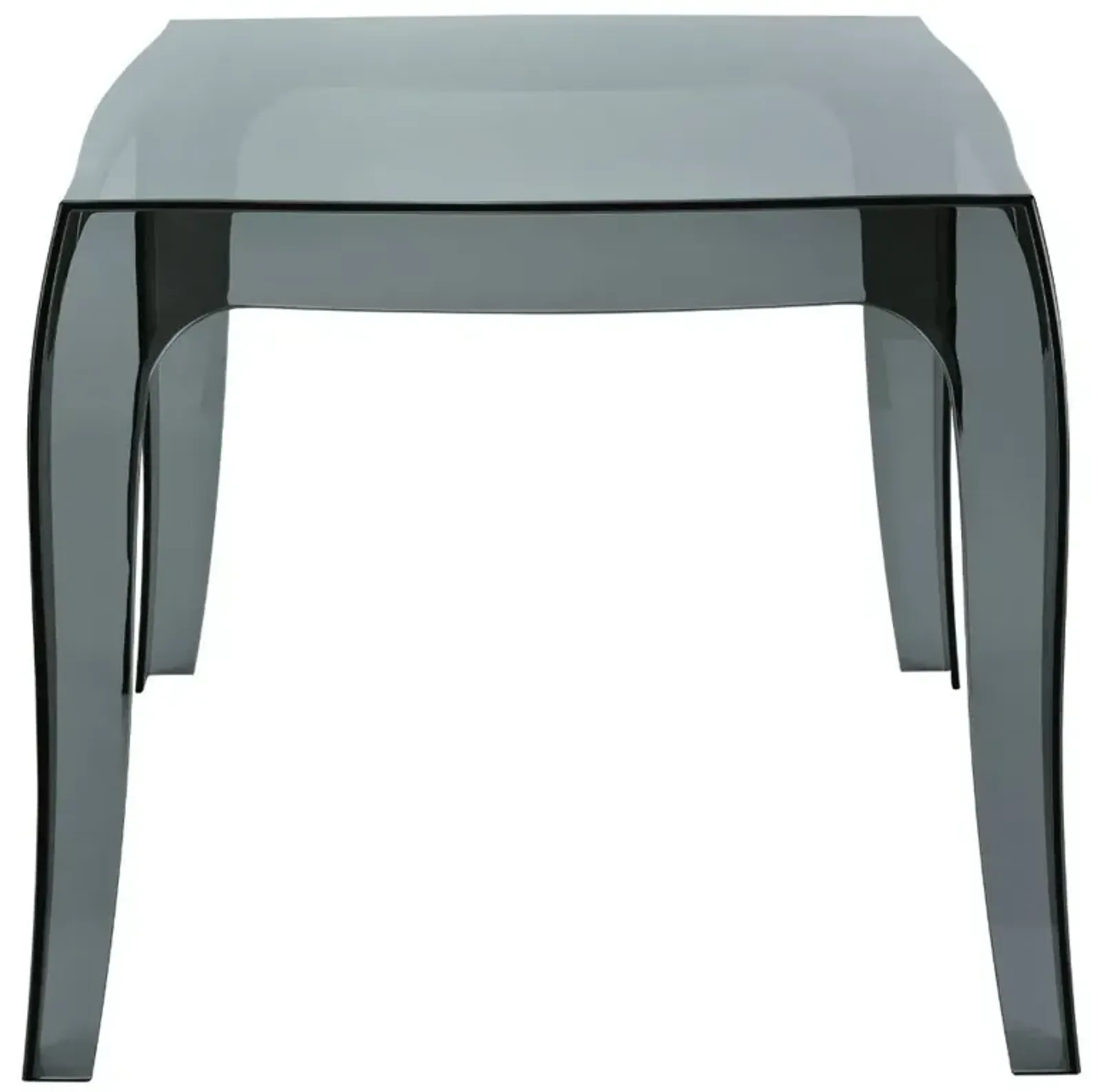 Compamia Queen Polycarbonate Side Table Transparent Black