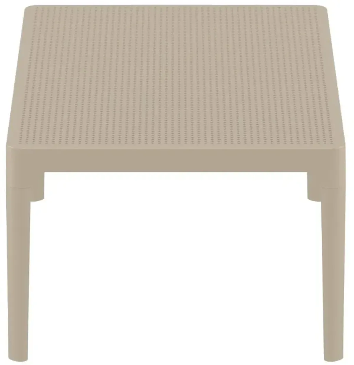 Compamia 39 Inch Outdoor Sky Lounge Coffee Table Taupe