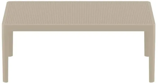 Compamia 39 Inch Outdoor Sky Lounge Coffee Table Taupe