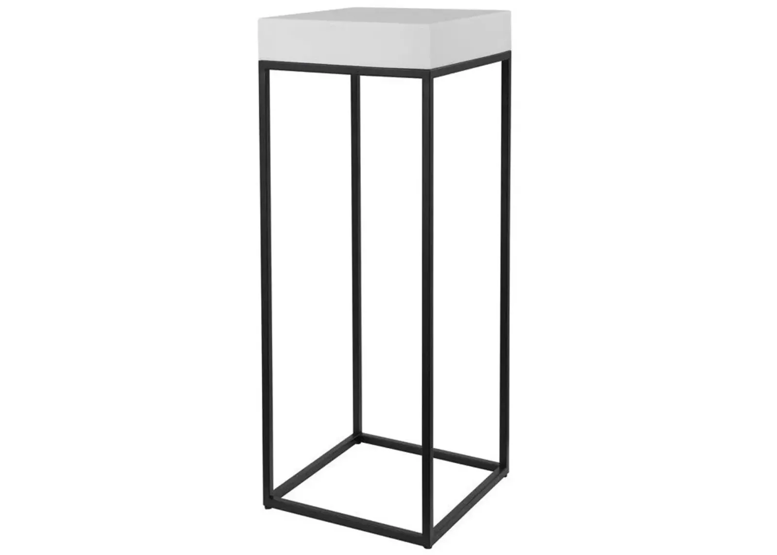 Uttermost Gambia White Marble Plant Stand