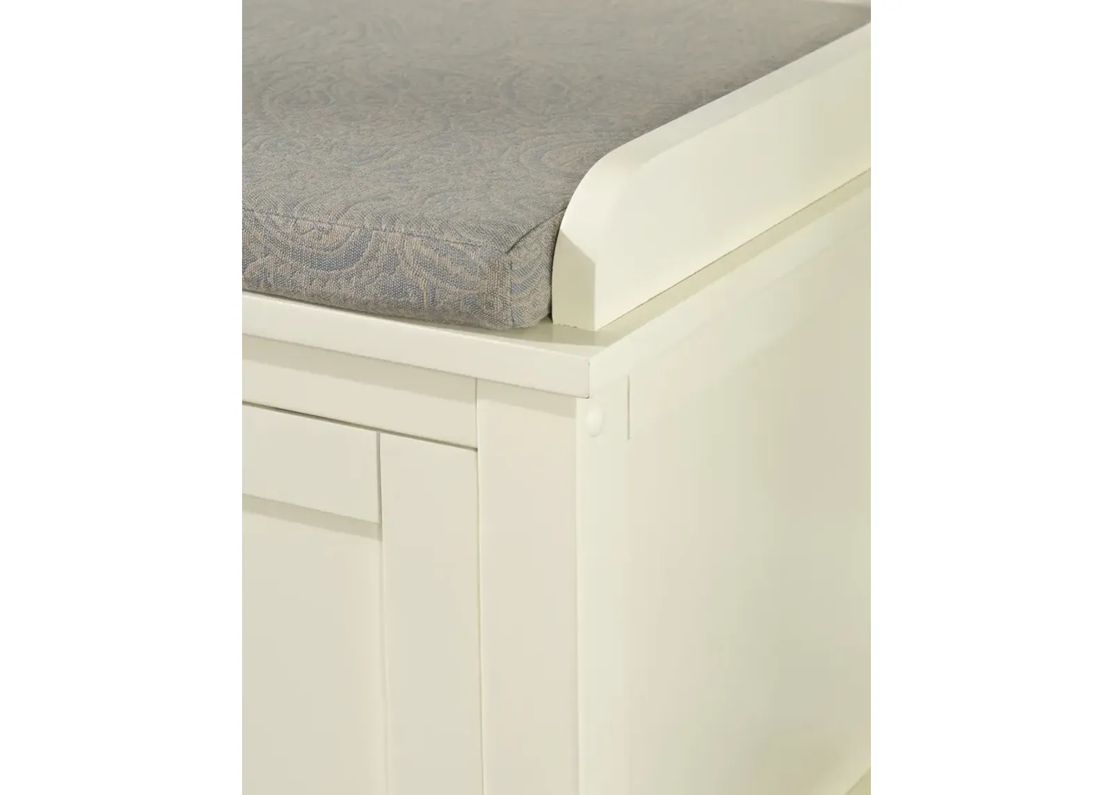 Linon Lakeville White Storage Bench