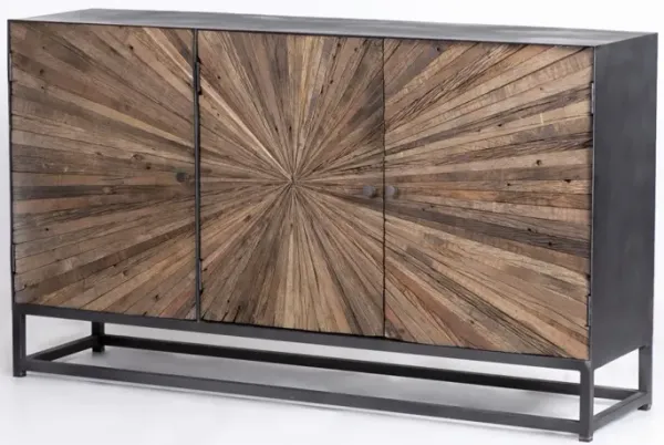 Jofran Astral Plains 3-Door Accent Cabinet Reclaimed Natural