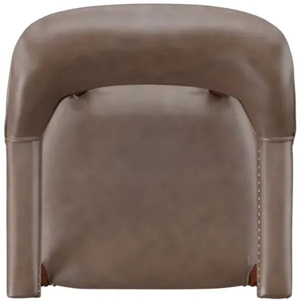 Steve Silver Tournament Arm Chair with Casters Brown