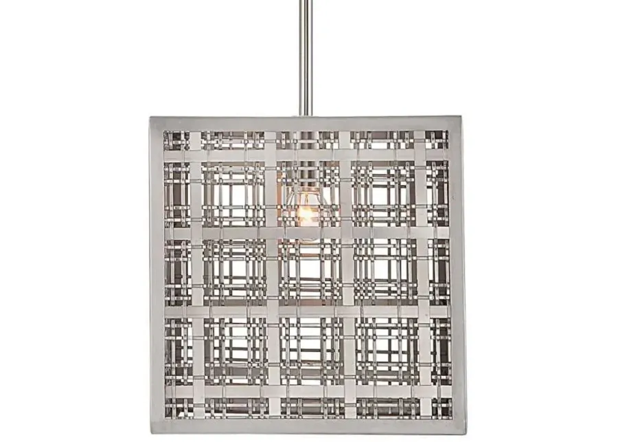 PENDLETON 1-LIGHT NICKEL PENDANT