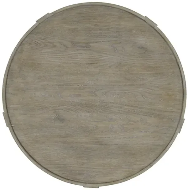 Bernhardt Albion Pewter Round Side Table