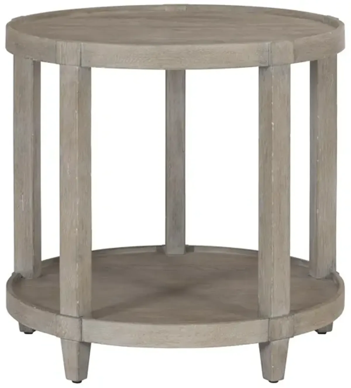 Bernhardt Albion Pewter Round Side Table