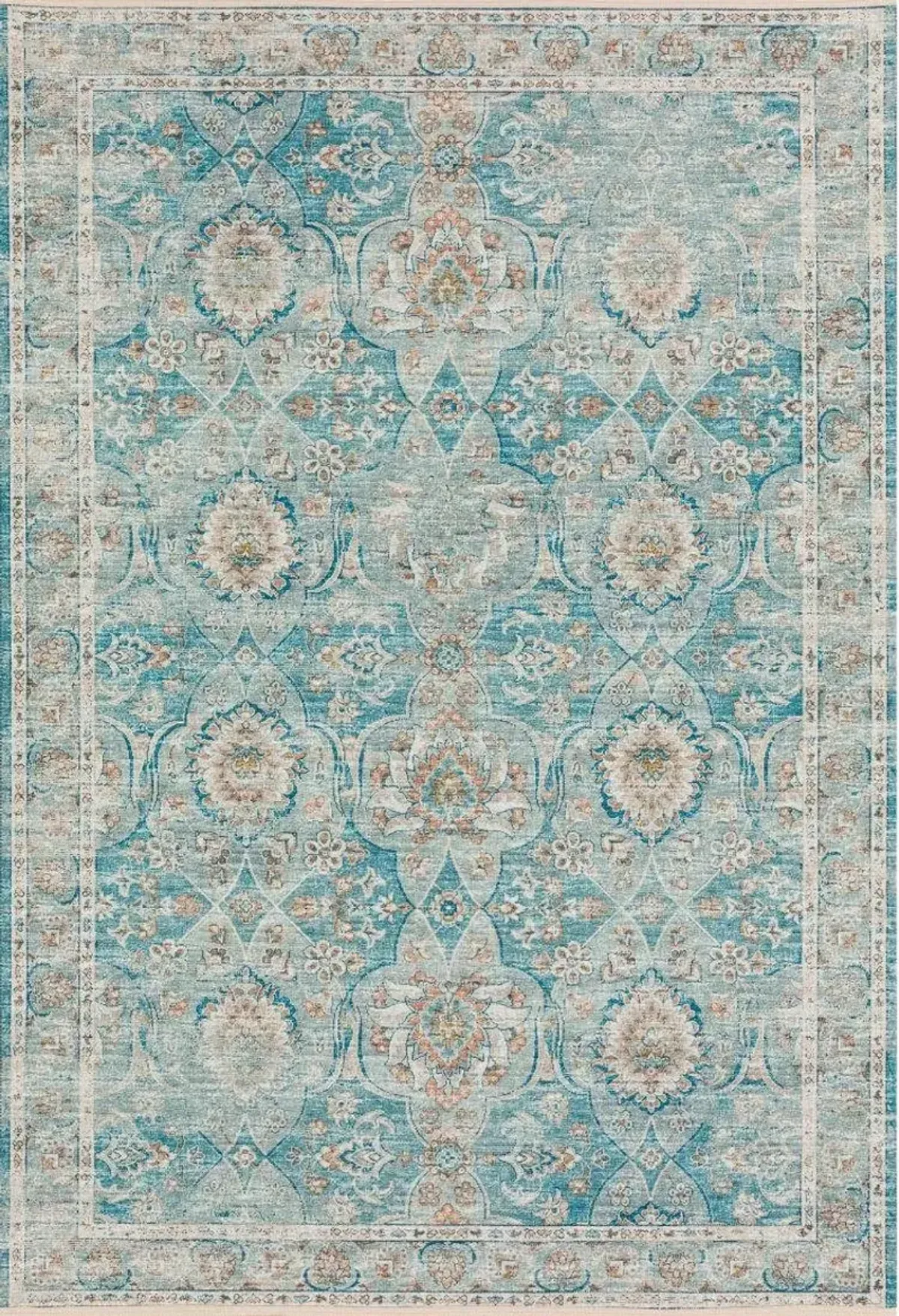 Dalyn Turquoise Medallion Tapestry 5'X8' Area Rug