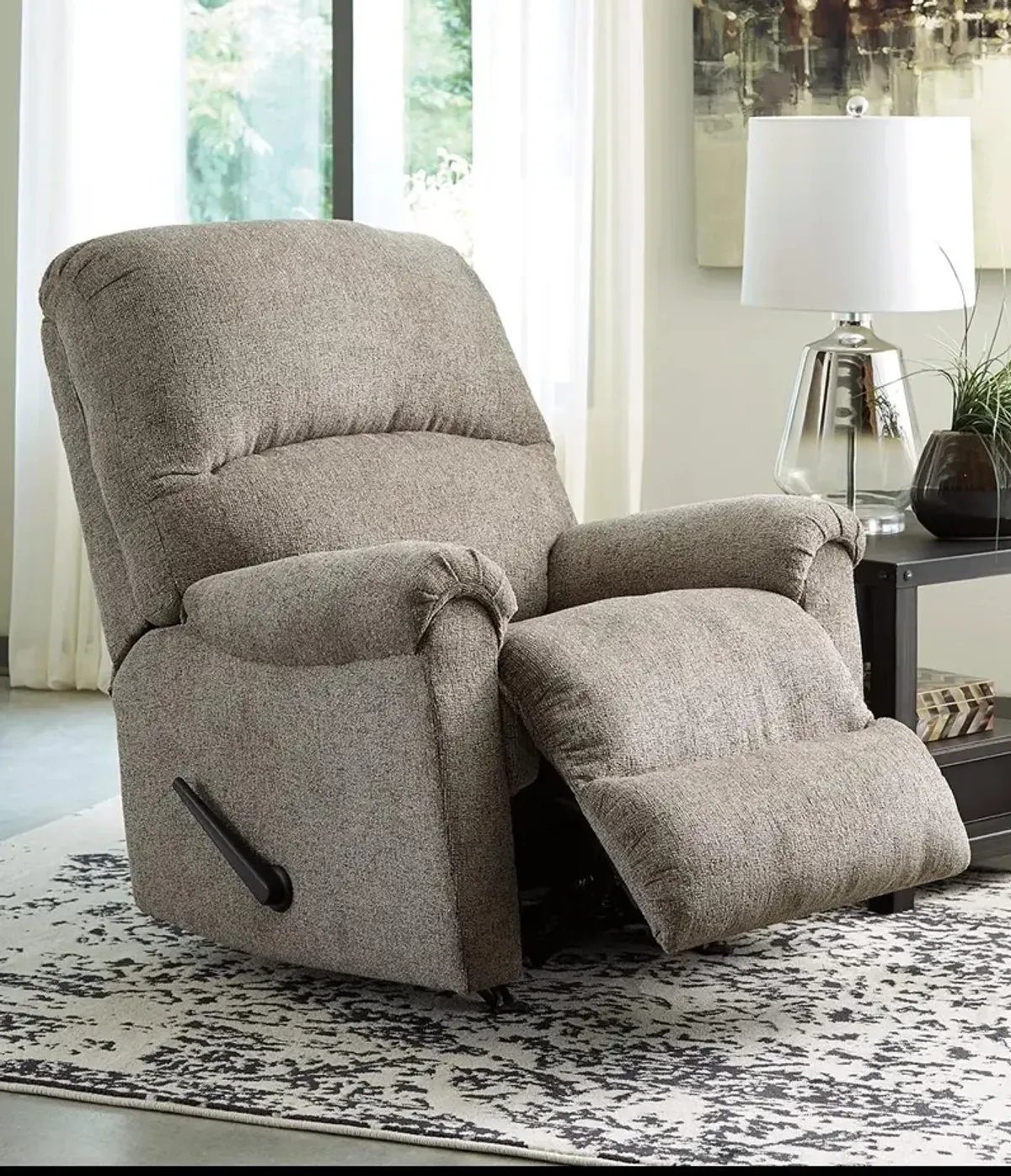 Ashley Ballinasloe Platinum Rocker Recliner