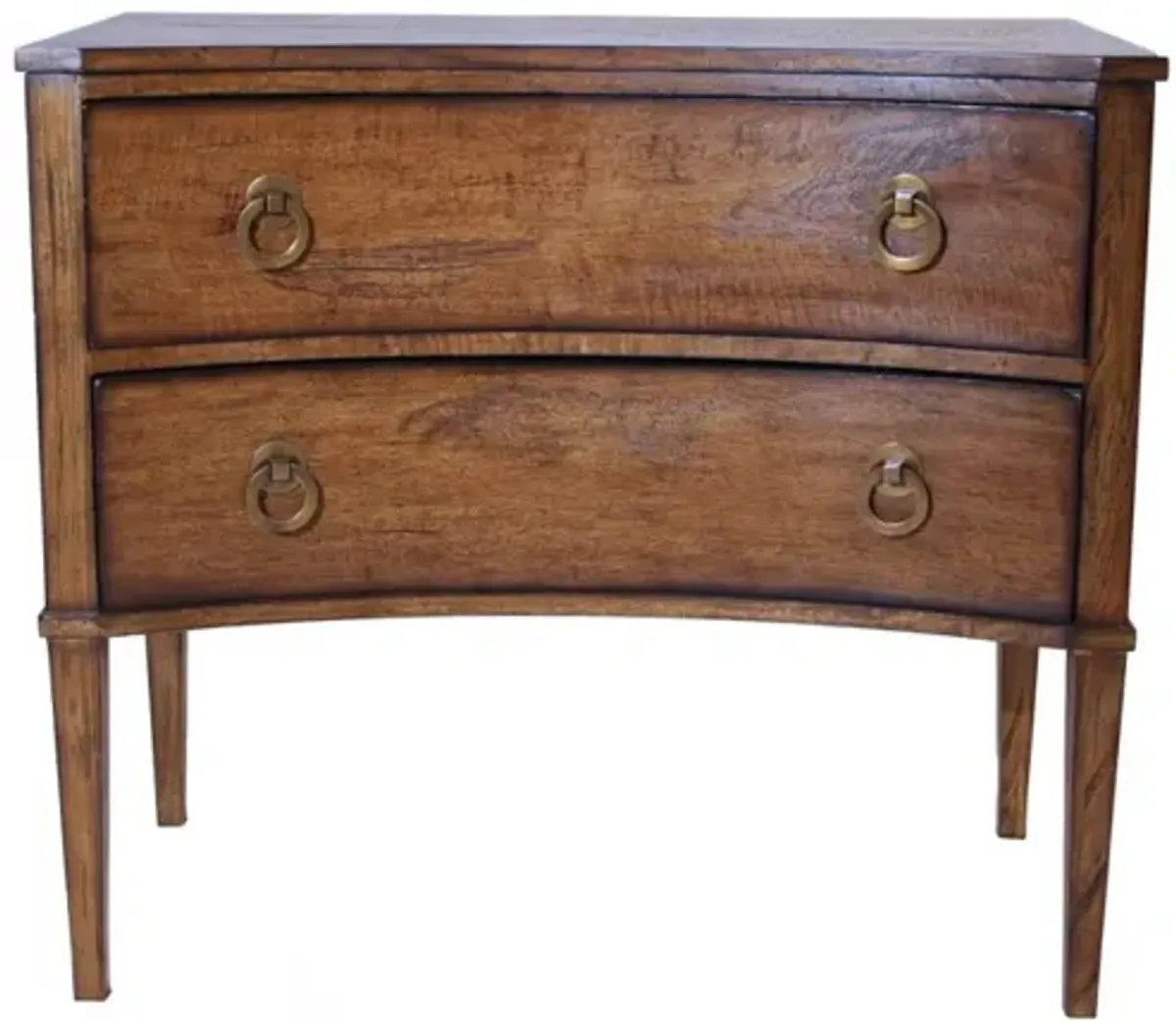 Noble Furniture Burlington 2-Drawer Chest Distressed Rustic Pecan Finish